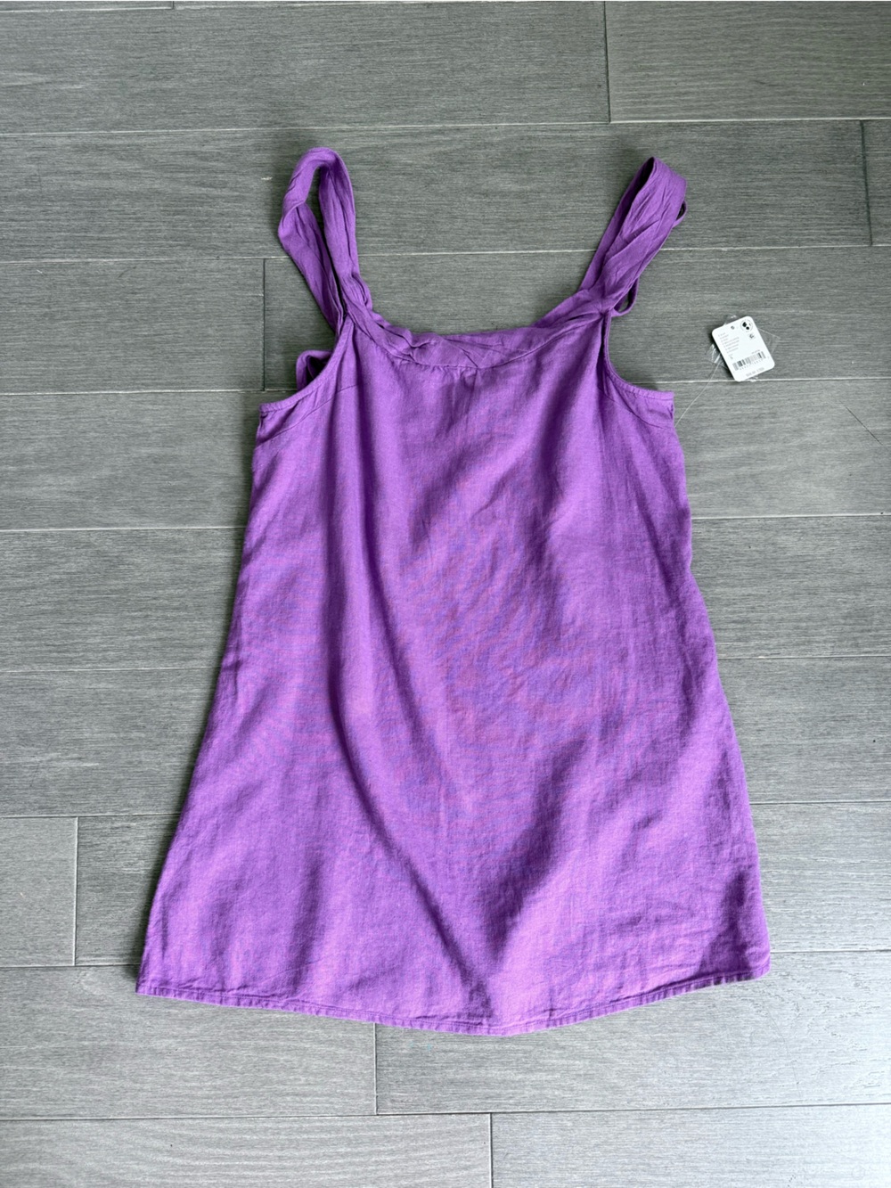 Free People Free-est Dulce Linen Mini Dress in Bellflower S NWT Boho Coastal - Picture 13 of 14